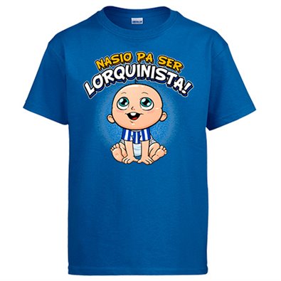 Camiseta nacido para ser Lorquinista para aficionado al fútbol de Lorca