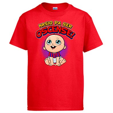 Camiseta nacido para ser Oscense para aficionado al fútbol de Huesca