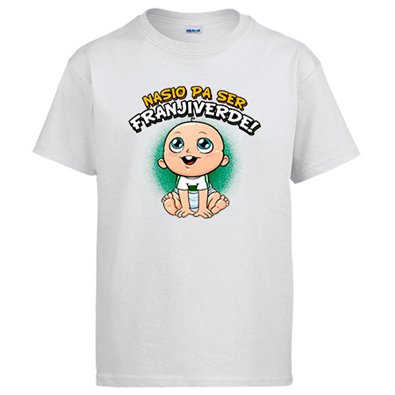 Camiseta nacido para ser Franjiverde para aficionado al fútbol de Elche