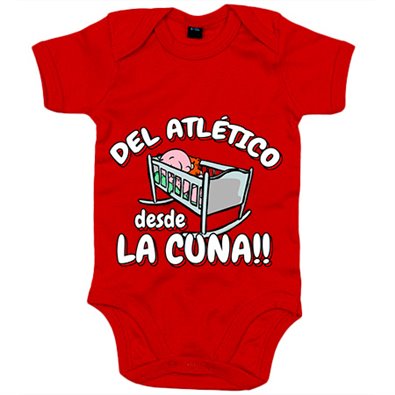 Body bebé del Atleti desde la cuna para aficionado al fútbol 