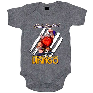 Body bebé orgullo real Vikingo Merengue Madrid fútbol