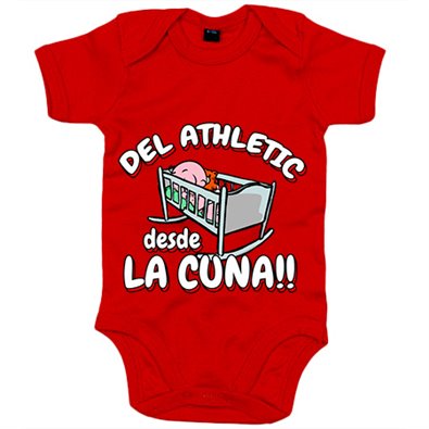 Body bebé del Athletic desde la cuna para aficionado al fútbol