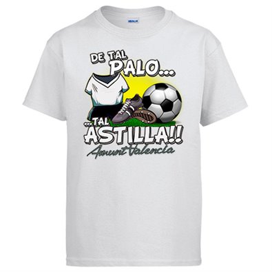 Camiseta de tal palo tal astilla de Valencia para aficionado al fútbol