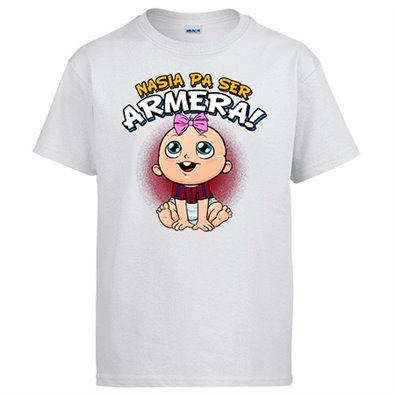 Camiseta nacida para ser Armera para aficionada al fútbol de Eibar