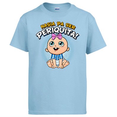 Camiseta nacida para ser Periquita Espanyol fútbol