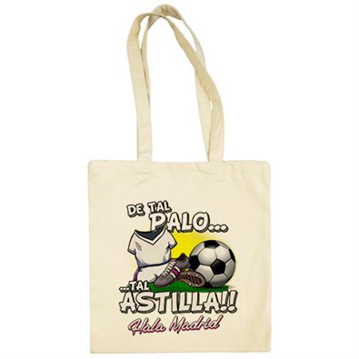 Bolsa de tela De tal palo tal astilla Madrid fútbol