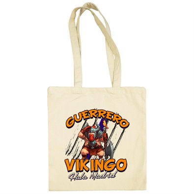 Bolsa de tela Real Madrid Guerrero Vikingo Hala Madrid