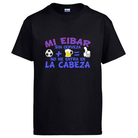 Camiseta Mi Eibar sin Cerveza no me entra en la cabeza