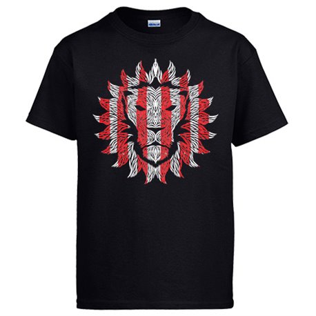 Camiseta Athletic de Bilbao dibujo león con los colores